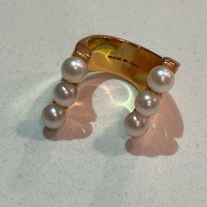 Vita Fede Open Ring with Pearls
